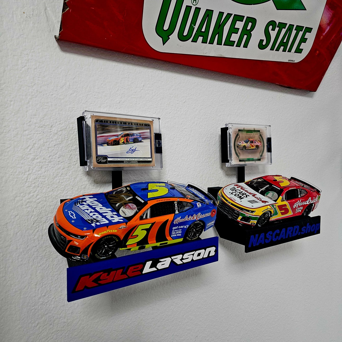 NASCARD.shop 1:24 Diecast & Trading Card Wall/Shelf Display Stand – Made in the USA