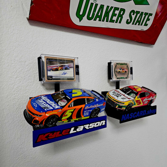 NASCARD.shop 1:24 Diecast & Trading Card Wall/Shelf Display Stand – Made in the USA